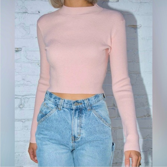 Brandy Melville Sweaters - Brandy Melville Brett Turtleneck Top